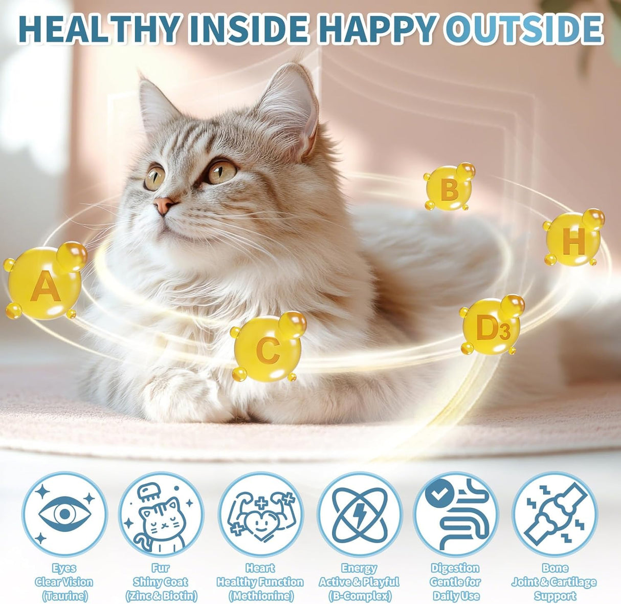 Cudory Cat Multivitamin Crunchy & Creamy Cheese Chew 500 Masticables