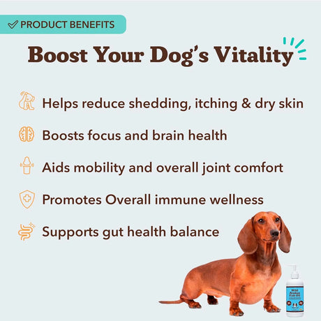 NATURAL DOG - Natural Dog Company Wild Alaskan Fish Oil for Dogs 16 Fl.Oz. - The Red Vitamin MX - Aceite De Pescado Para Perros - {{ shop.shopifyCountryName }}