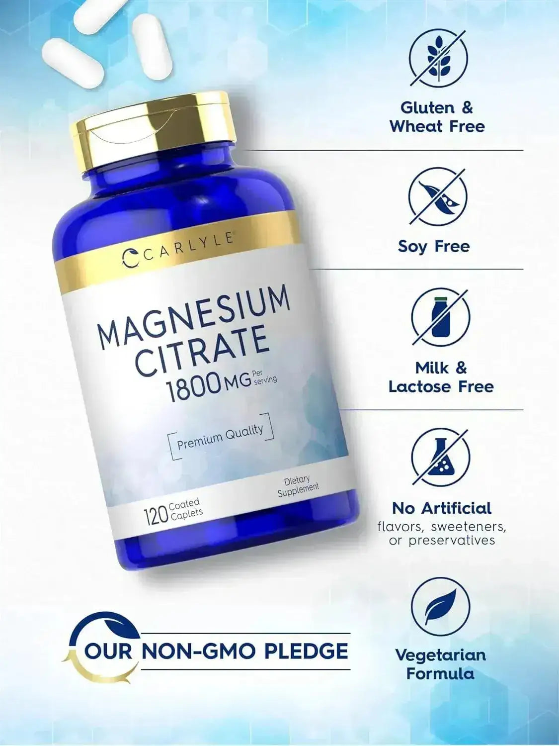 CARLYLE - Carlyle Magnesium Citrate 1800Mg. 120 Tabletas - The Red Vitamin MX - Suplementos Alimenticios - {{ shop.shopifyCountryName }}