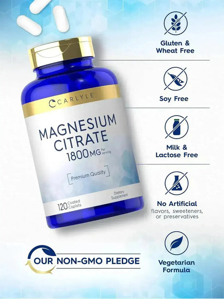 CARLYLE - Carlyle Magnesium Citrate 1800Mg. 120 Tabletas - The Red Vitamin MX - Suplementos Alimenticios - {{ shop.shopifyCountryName }}