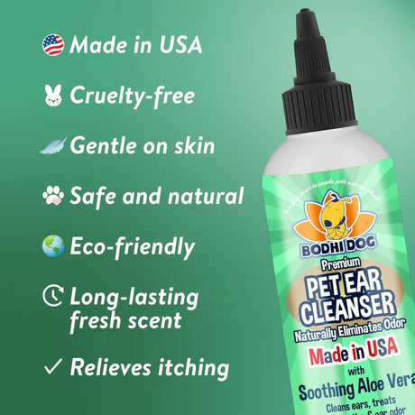 BODHI - Bodhi Dog Ear Cleaner Solution for Dogs & Cats Aloe Vera 240Ml. - The Red Vitamin MX - Cuidado Del Oído De Perros - {{ shop.shopifyCountryName }}
