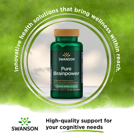 SWANSON - Swanson Pure Brainpower Brain Health 60 Capsulas - The Red Vitamin MX - Suplementos Alimenticios - {{ shop.shopifyCountryName }}