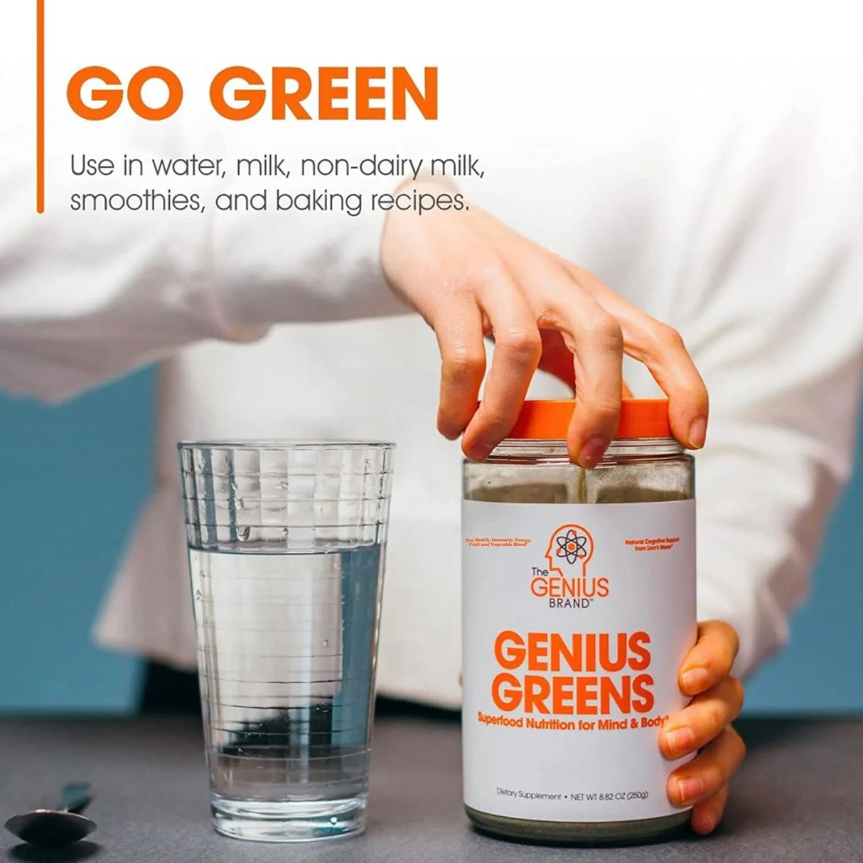 THE GENIUS BRAND - The Genius Brand Super Greens Superfood Powder 250Gr. - The Red Vitamin MX - Suplementos Alimenticios - {{ shop.shopifyCountryName }}