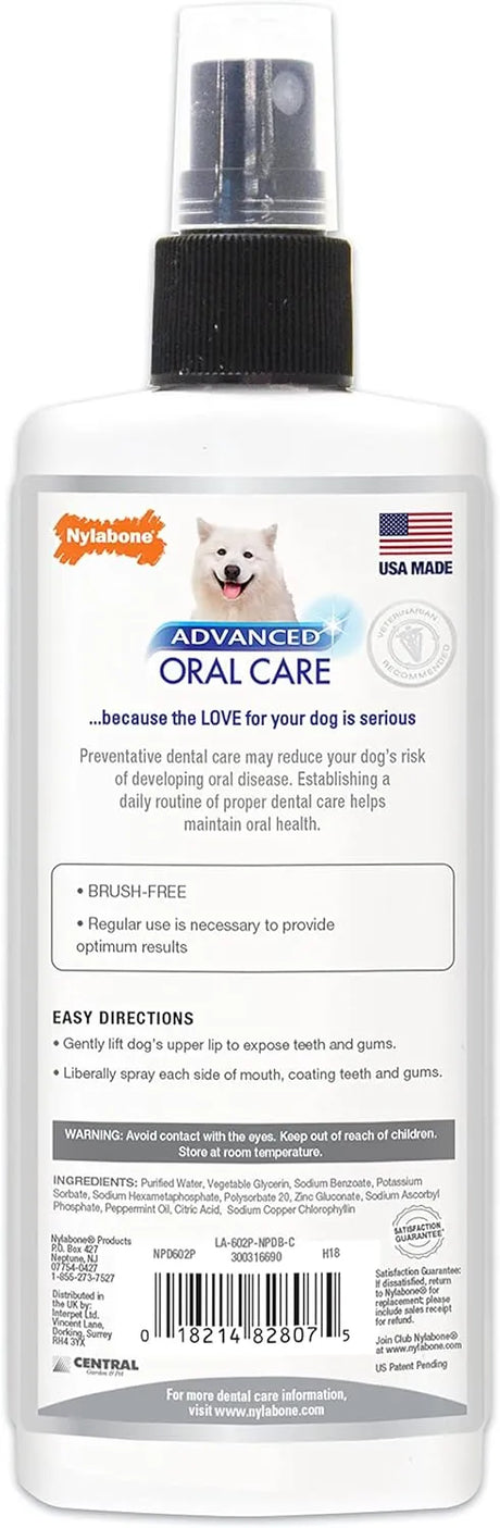 NYLABONE - Nylabone Advanced Oral Care Dog Dental Spray 118Ml. - The Red Vitamin MX - Cuidado Dental Para Perros - {{ shop.shopifyCountryName }}