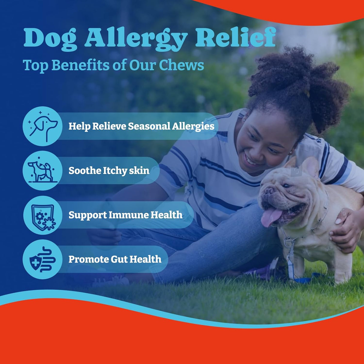 YoYoBay Dog Allergy Relief Chews Duck & Pear 180 Masticables 2 Pack
