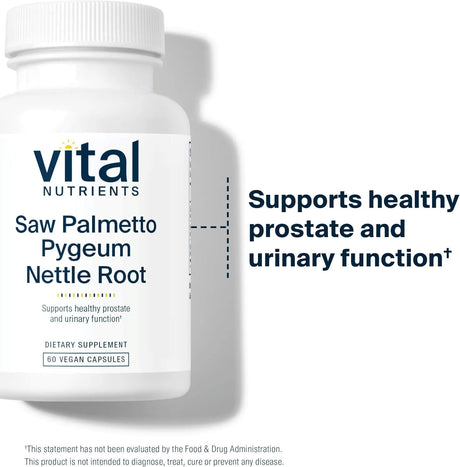 VITAL NUTRIENTS - Vital Nutrients Saw Palmetto with Pygeum & Nettle Root 60 Capsulas - The Red Vitamin MX - Suplementos Alimenticios - {{ shop.shopifyCountryName }}