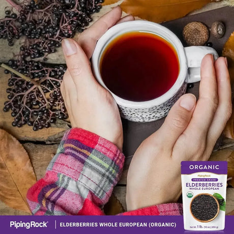 PIPING ROCK - Piping Rock Elderberries Dried Organic 454Gr. - The Red Vitamin MX - Suplementos Alimenticios - {{ shop.shopifyCountryName }}