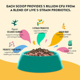 HAPPY GO HEALTHY Dog Gut Health Probiotics Supplement 60 Servicios