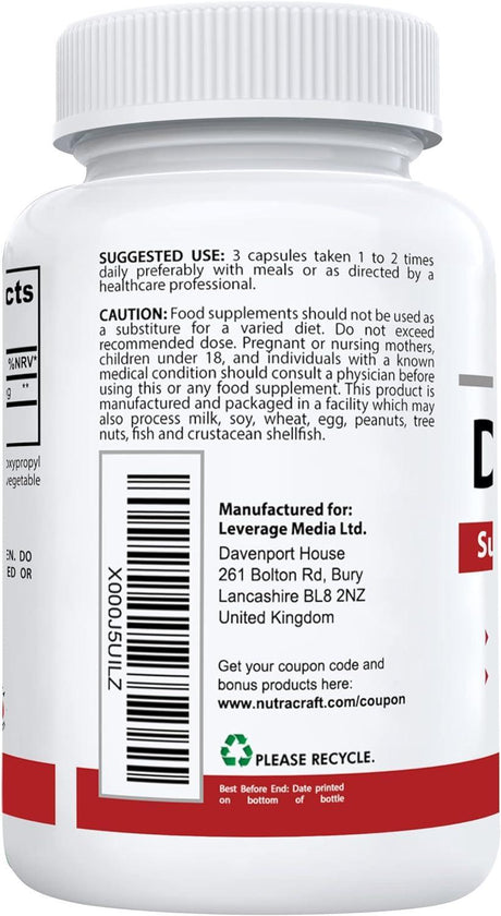 NUTRACRAFT - Nutracraft Pure D-Mannose 1500Mg. 90 Capsulas - The Red Vitamin MX - Suplementos Alimenticios - {{ shop.shopifyCountryName }}