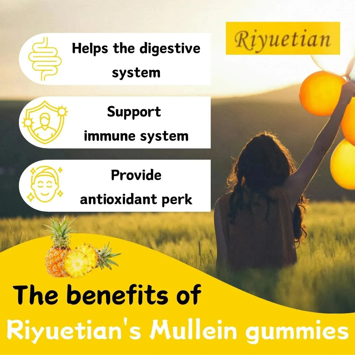 RIYUETIAN - Riyuetian Mullein Gummies 2000Mg. 60 Gomitas - The Red Vitamin MX - Suplementos Alimenticios - {{ shop.shopifyCountryName }}