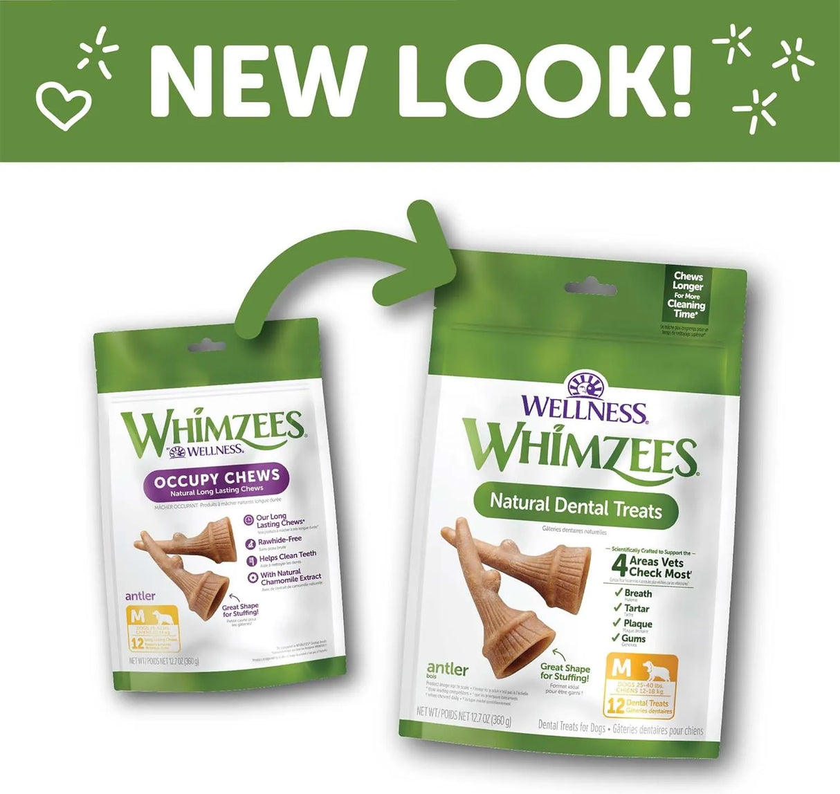 WELLNESS WHIMZEES - WHIMZEES Wellness Occupy Dog Dental Treats Medium Size 12 Piezas - The Red Vitamin MX - Cuidado Dental Para Perros - {{ shop.shopifyCountryName }}