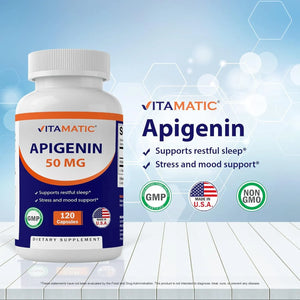 VITAMATIC - Vitamatic Apigenin 50Mg. 120 Capsulas - The Red Vitamin MX - Suplementos Alimenticios - {{ shop.shopifyCountryName }}