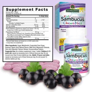 NATURE´S ANSWER - Nature's Answer Kids Sambucus Chewables Black Elderberry with Vitamin C and Zinc 45 Tabletas Masticables - The Red Vitamin MX - Suplementos Alimenticios - {{ shop.shopifyCountryName }}