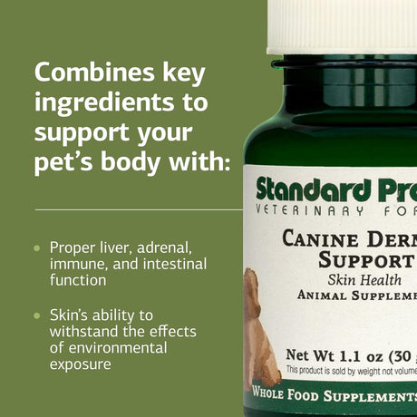 STANDARD PROCESS - Standard Process Canine Dermal Support Skin & Adrenal Gland Supplement 30Gr. - The Red Vitamin MX - Remedios Para La Picazón De Perros - {{ shop.shopifyCountryName }}
