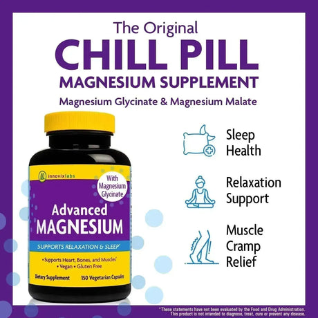 INNOVIXLABS - InnovixLabs Advanced Magnesium 210Mg. 150 Capsulas - The Red Vitamin MX - Suplementos Alimenticios - {{ shop.shopifyCountryName }}