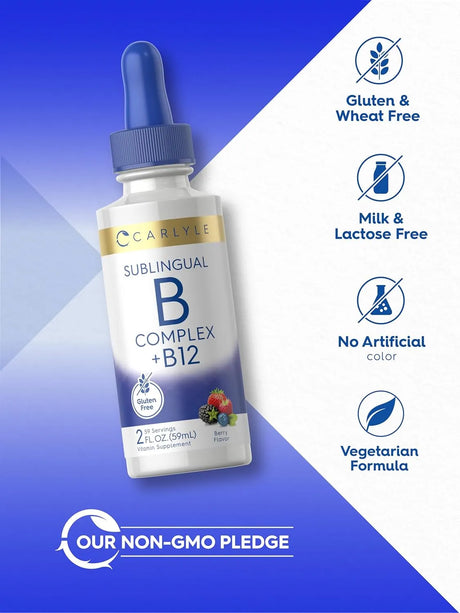 CARLYLE - Carlyle Sublingual Vitamin B Complex 2 Fl.Oz. - The Red Vitamin MX - Suplementos Alimenticios - {{ shop.shopifyCountryName }}