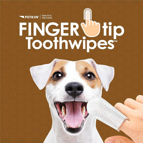 PETKIN - Petkin Fingertip Tooth Wipes for Dogs and Cats Peanut Butter 50 Toallitas - The Red Vitamin MX - Cuidado Dental Para Perros - {{ shop.shopifyCountryName }}