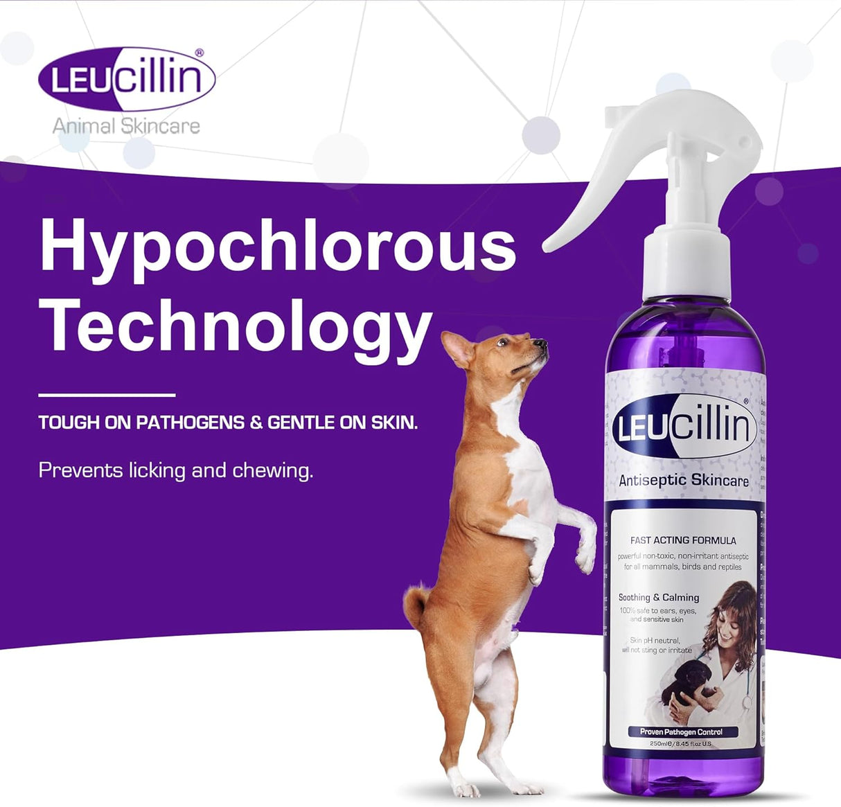Leucillin Natural Antiseptic Spray for Dogs 150Ml.