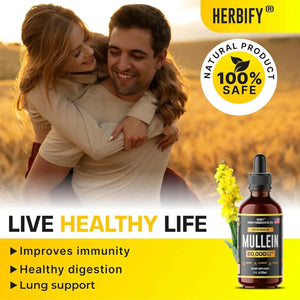 HERBIFY - HERBIFY Mullein Extract Lung Cleanse 2 Fl.Oz. - The Red Vitamin MX - Suplementos Alimenticios - {{ shop.shopifyCountryName }}