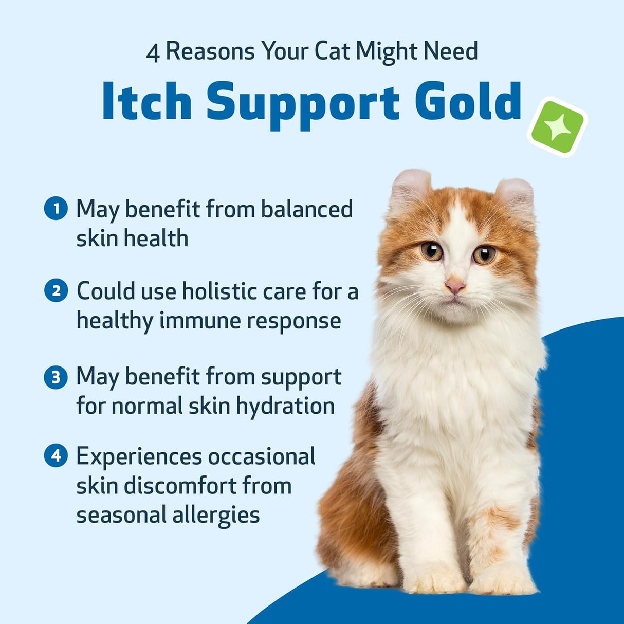 Pet Wellbeing Itch Support Gold for Cats 4 Fl.Oz.