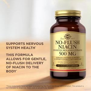 SOLGAR - SOLGAR No-Flush Niacin 500Mg. 100 Capsulas - The Red Vitamin MX - Suplementos Alimenticios - {{ shop.shopifyCountryName }}