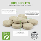 Only Natural Pet Get Up & Go Herbal Joint Support Supplement for Dogs 90 Tabletas Masticables