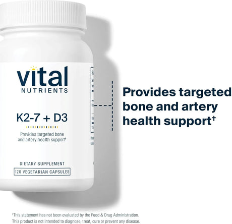 VITAL NUTRIENTS - Vital Nutrients Vitamin D3 + K2 120 Capsulas - The Red Vitamin MX - Suplementos Alimenticios - {{ shop.shopifyCountryName }}