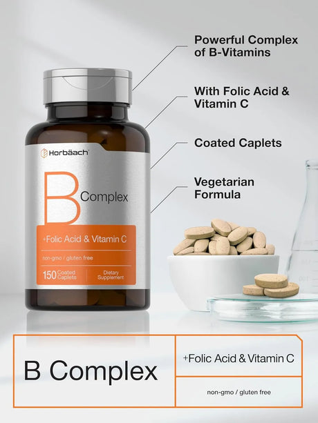 HORBAACH - Horbaach B-Complex 150 Tabletas - The Red Vitamin MX - Suplementos Alimenticios - {{ shop.shopifyCountryName }}