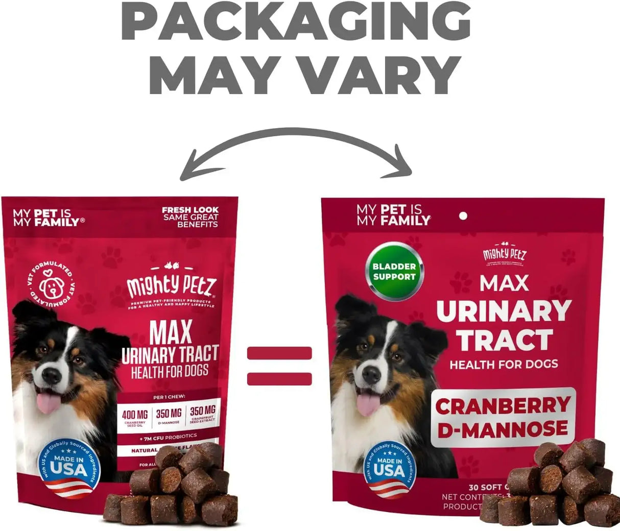 MIGHTY PETZ - Mighty Petz MAX Cranberry for Dog UTI Treatment 30 Masticables - The Red Vitamin MX - Salud De Tracto Urinario Para Perros - {{ shop.shopifyCountryName }}