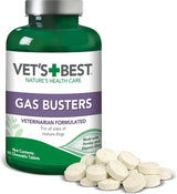 Vet's Best Gas Busters Digestive Support for Dogs 90 Tabletas Masticables