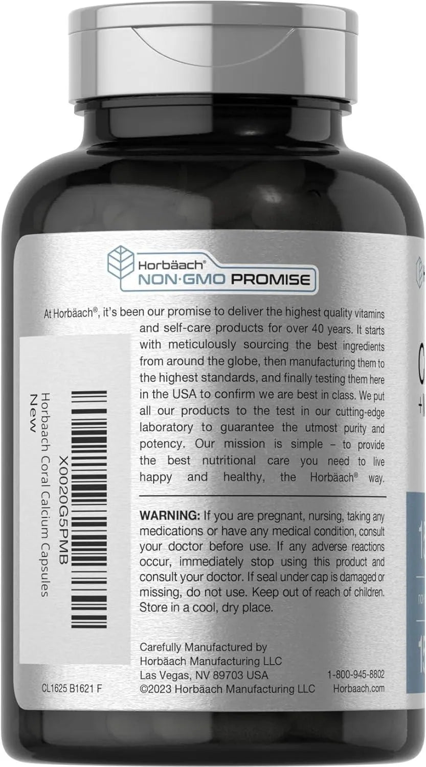 HORBAACH - Horbaach Coral Calcium Plus Magnesium 1500Mg. 150 Capsulas - The Red Vitamin MX - Suplementos Alimenticios - {{ shop.shopifyCountryName }}