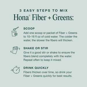 Hona Fiber & Greens Gut & Superfood Blend 30 Servicios 323Gr.