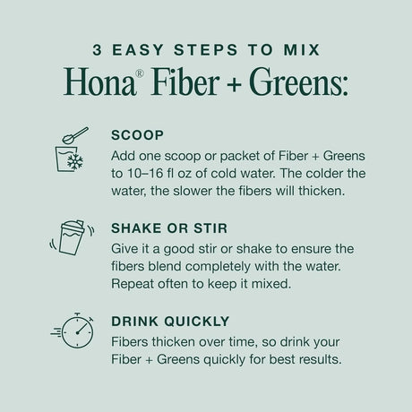 HONA - Hona Fiber & Greens Gut & Superfood Blend 15 Servicios 160Gr. - The Red Vitamin MX - Suplementos Alimenticios - {{ shop.shopifyCountryName }}