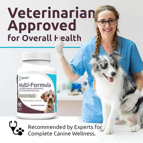 K9 SELECT - K9 Select Multi-Formula Dog Vitamins for Smaller Dogs Peanut Butter Flavor 90 Tabletas - The Red Vitamin MX - Multivitamínicos Para Perros - {{ shop.shopifyCountryName }}