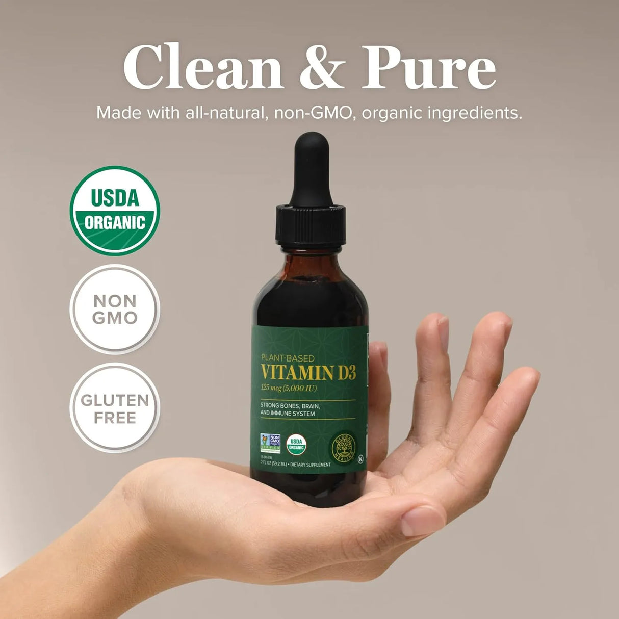GLOBAL HEALING CENTER - Global Healing Center Organic Vitamin D3 5000IU 2 Fl.Oz. - The Red Vitamin MX - Suplementos Alimenticios - {{ shop.shopifyCountryName }}