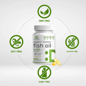DEAL SUPPLEMENT - DEAL SUPPLEMENT Omega 3 Fish Oil 3,000Mg. 240 Capsulas Blandas - The Red Vitamin MX - Suplementos Alimenticios - {{ shop.shopifyCountryName }}