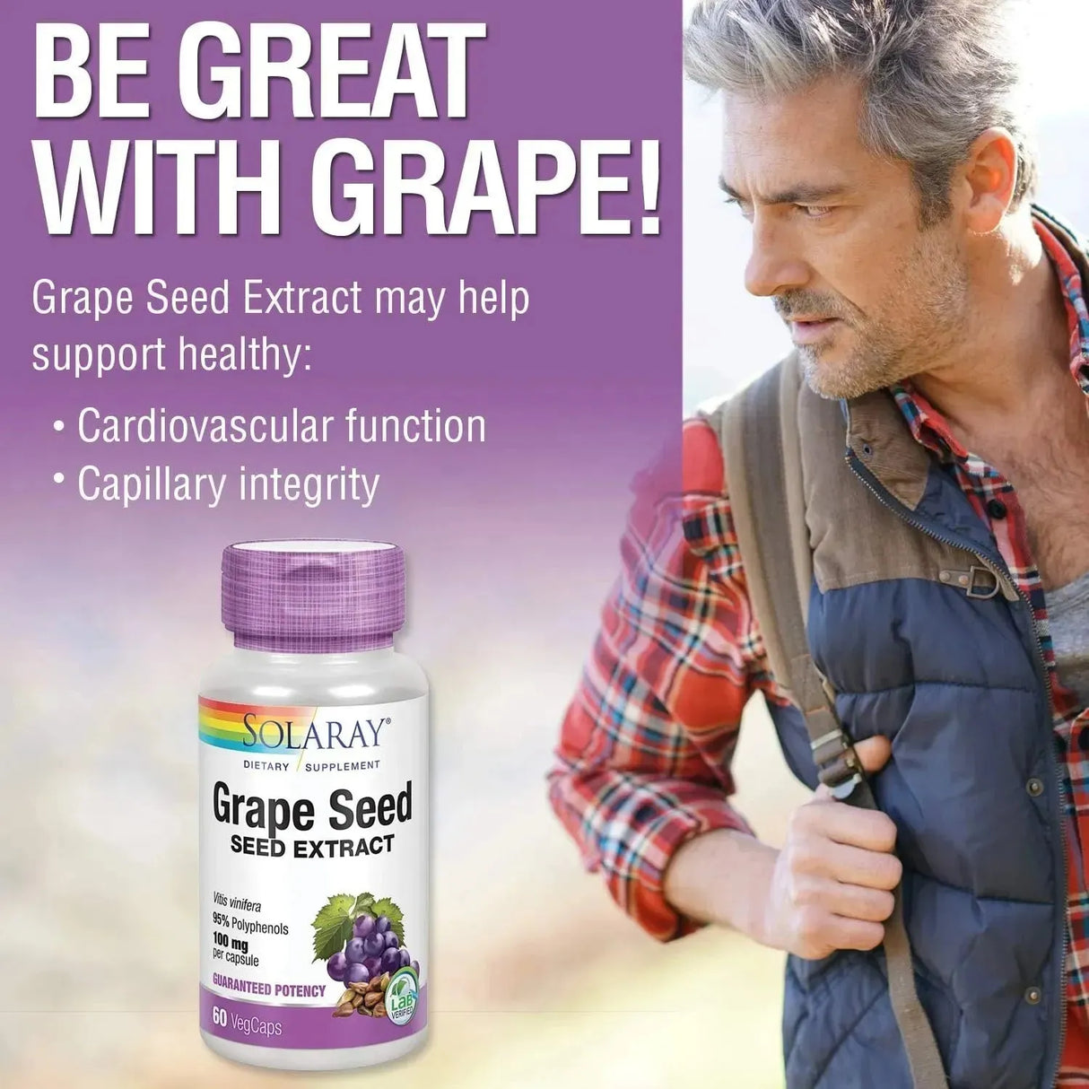 SOLARAY - Solaray Grape Seed Extract 100Mg. Plus Bioflavonoid Complex 60 Capsulas - The Red Vitamin MX - Suplementos Alimenticios - {{ shop.shopifyCountryName }}