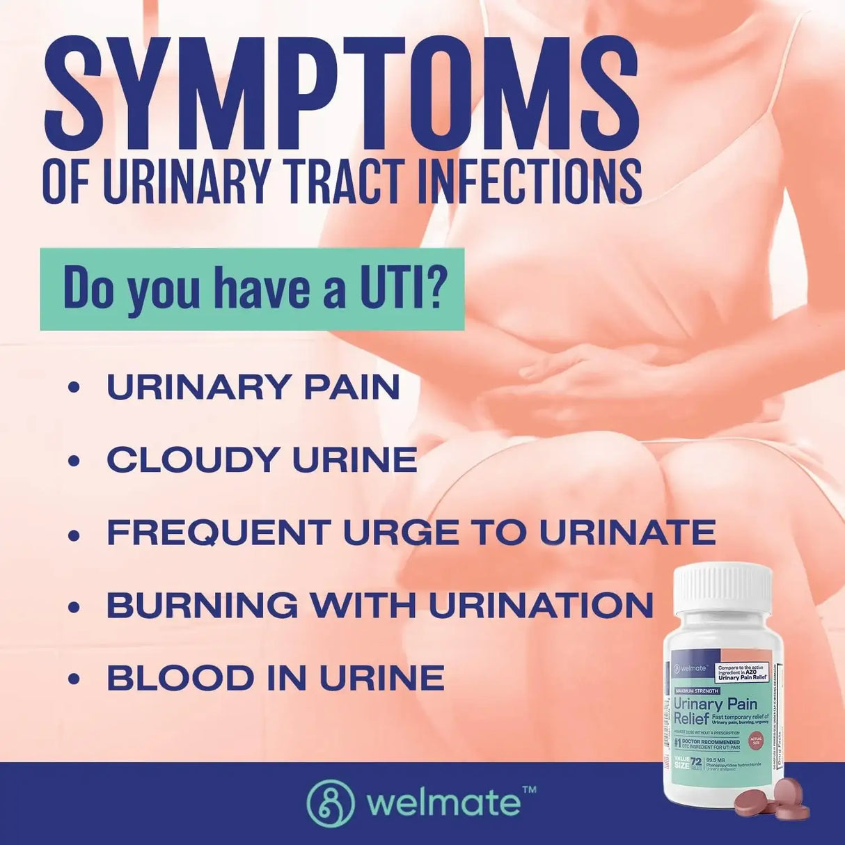 WELMATE - WELMATE Urinary Pain Relief 72 Capsulas - The Red Vitamin MX - Suplementos Alimenticios - {{ shop.shopifyCountryName }}