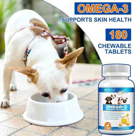 OIMMAL - Oimmal Omega 3 Fish Oil for Dogs 180 Tabletas Masticables - The Red Vitamin MX - Aceite De Pescado Para Perros - {{ shop.shopifyCountryName }}