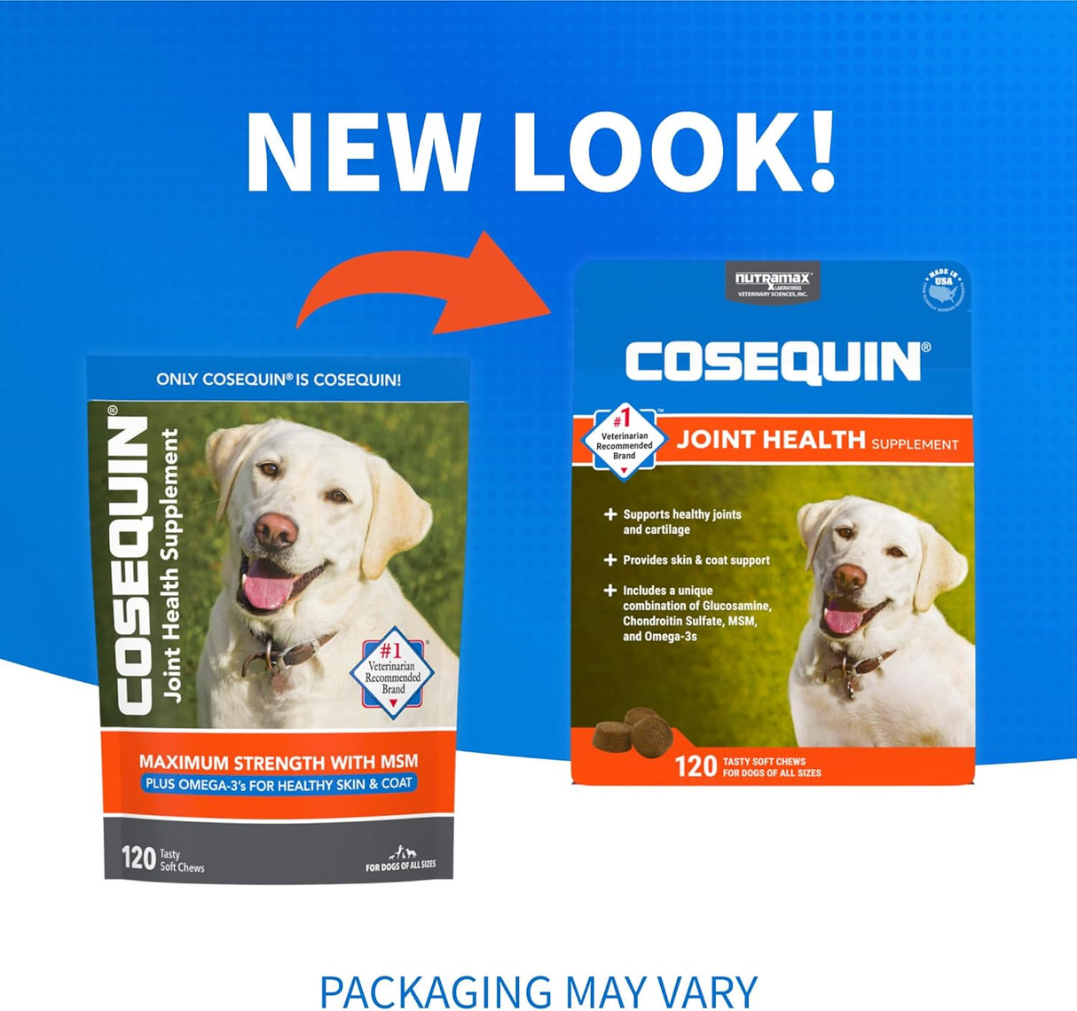 Nutramax Cosequin Joint Health Supplement for Dogs 120 Masticables