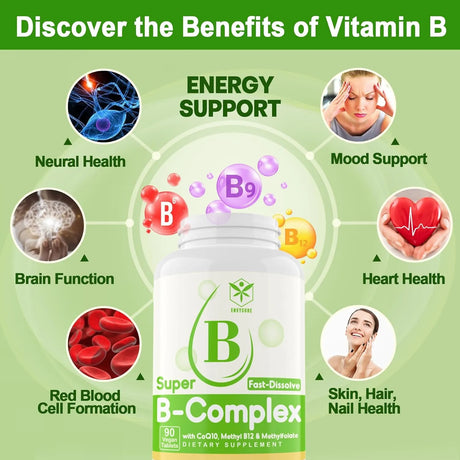 ENVYCURE - EnvyCure Sugar Free Vitamin B Complex 90 Tabletas 2 Pack - The Red Vitamin MX - Suplementos Alimenticios - {{ shop.shopifyCountryName }}