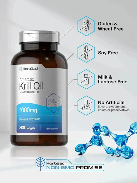 HORBAACH - Horbaach Antarctic Krill Oil 1000Mg. 300 Capsulas Blandas - The Red Vitamin MX - Suplementos Alimenticios - {{ shop.shopifyCountryName }}