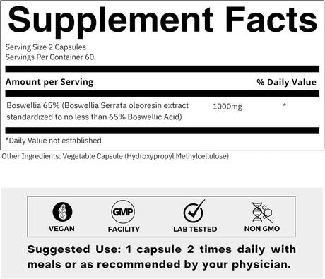 FOLIUS LABS - FOLIUS LABS Boswellia Serrata Extract 500Mg. 120 Capsulas - The Red Vitamin MX - Suplementos Alimenticios - {{ shop.shopifyCountryName }}