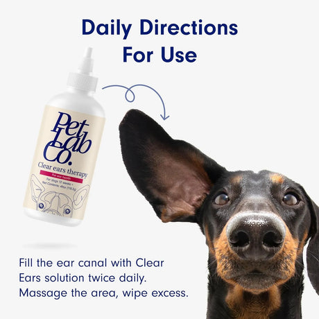 PETLAB CO. - PetLab Co. Clear Ears Therapy Ear Cleaner for Dogs 4 Fl.Oz. 2 Pack - The Red Vitamin MX - Cuidado Del Oído De Perros - {{ shop.shopifyCountryName }}