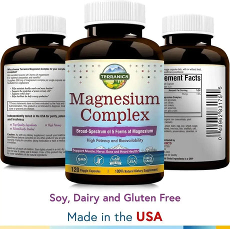 TERRANICS - Terranics 5-in-1 Magnesium Complex 120 Capsulas 2 Pack - The Red Vitamin MX - Suplementos Alimenticios - {{ shop.shopifyCountryName }}