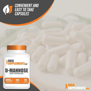 BULK SUPPLEMENTS - Bulk Supplements D-Mannose 2,000Mg. 180 Capsulas - The Red Vitamin MX - Suplementos Alimenticios - {{ shop.shopifyCountryName }}