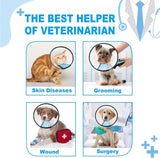 Supet Dog Cone Collar Adjustable After Surgery XSMALL 9.5-11.5"