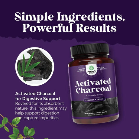 NATURES CRAFT - Natures Craft Cleanse and Detox Activated Charcoal 180 Capsulas - The Red Vitamin MX - Suplementos Alimenticios - {{ shop.shopifyCountryName }}