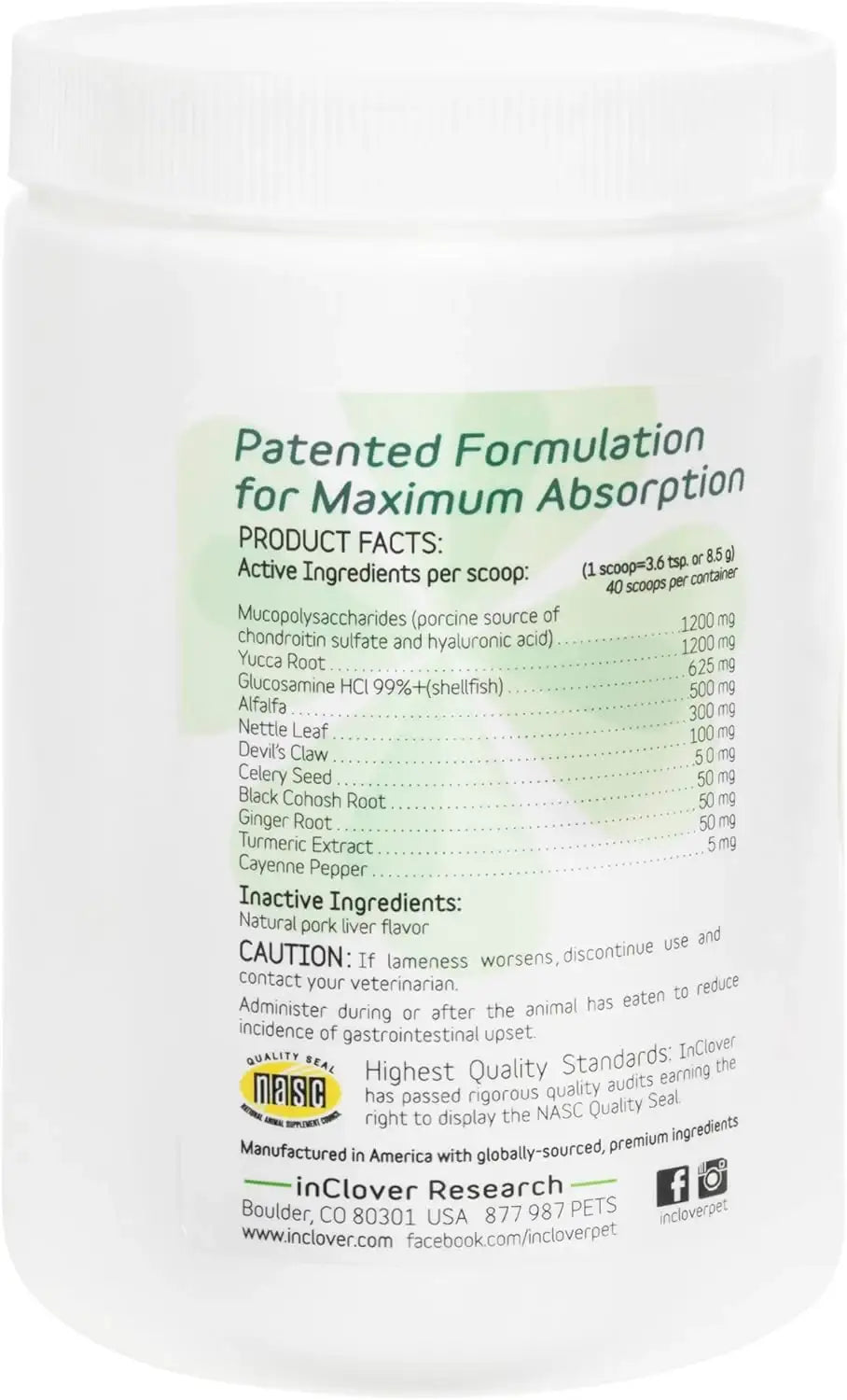 IN CLOVER - InClover Connectin Natural Hip & Joint Supplement for Dogs Powder 340Gr. - The Red Vitamin MX - Cuidado De Cadera Y Articulaciones Para Perros - {{ shop.shopifyCountryName }}