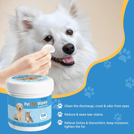 AVONT - Avont Dog Eye Wipes Tear Stain Remover 130 Toallitas - The Red Vitamin MX - Cuidado De Los Ojos De Los Perros - {{ shop.shopifyCountryName }}